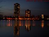 MIT West Campus Electric Fires Reflecting on the Charles