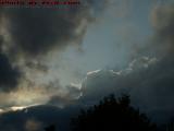 Cloud Tops Clipped By Setting Sun's Light, Medford, Mass.