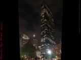 Copley Square Nightscape With Storm Barometer Indication