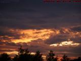 Sunset Cauldron Under Heavy Skies With Jet, Medford