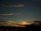 Winter Sunset Sky Perspective, Groveland, New York