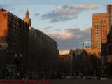 Copley Square in Setting Sun's Light, Boston, Mass.