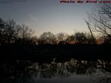 December Sunset Perspective Over the Mystic River, Medford