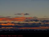 The Coals of Sunset Fire Over Revere Salt Marsh