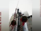 Decorations and Construction Reaching Clouds, Boylston St.