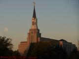 Mormon Temple Catching Day's First Sun, Arlington, Mass.