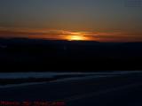 Winter Sunset With Jet Streaks, Friendship, New York