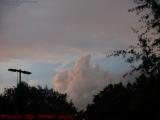 Clouds Billowing Below the Cloud Cover at Sunset