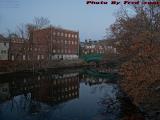 Late Fall Dusk Mystic River Reflections, Medford Square
