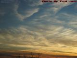 Crossed Jet Trails in Sunset Sky, Wright's Tower, Medford