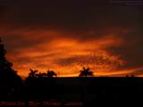 Sunset Fire Over the Roofline, Plantation Pointe
