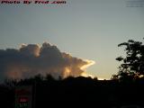 Sunrise Cloudscape With Fuel Prices, Davie, Florida