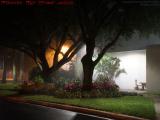 Architectural Lighting in December Fog, Plantation Pointe