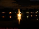 Fountain and Reflections at Night, St. Tropez Apartments